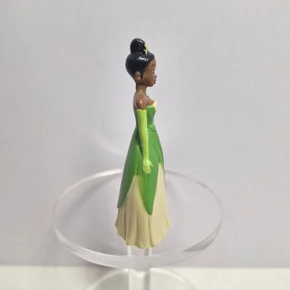 Disney Princess Tiana 2.75" Figure Green Dress Cake Topper Plastic - Picture 4 of 8
